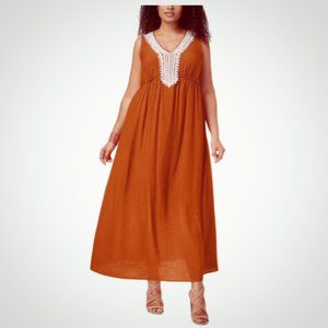 NWT! NY Collection Maxi Lace Front Dress Plus 2XP